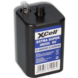 XCell 4R25 6V 9500mAh Blockbatterie, für Blinklampen, Baustellenlampen