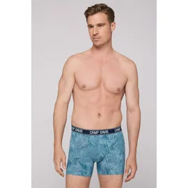 Camp David Boxershorts Set: bunt / khaki / blau L 2er Pack