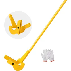 VEVOR Palettenbrecher 114,3cm Lattenheber 907kg Tragfähigkeit Brechstangen Q235 Kohlenstoffstahl Abbruch-& Hebelstange inkl.Handschuhe Pallet Buster Universalkonstruktion