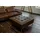 KAWOLA Schlafsofa mit Hocker Wiolo Leder grau