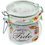 Weck Bormioli Rocco Fido 4309 Drahtbügelgläser, 560ml Kapazität, 6 Stück, Weiß