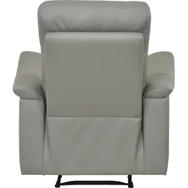 OTTO home Relaxsessel Southbrook Kunstleder 91 x 99 x 92 cm Grau mit Schlaffunktion und elektrischer Relaxfunktion
