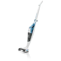 HYUNDAI Akku-Hand-und Stielstaubsauger "VC914", weiß (weiß, blau), B:26cm H:119,5cm T:21cm, Akkusauger, 14,4 V Li-ion Akk, bis zu 25 Min, HEPA Filter, LED