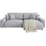 s-style möbel S-STYLE Ecksofa Emma - grau ¦ Maße (cm): B: 234 H: 78