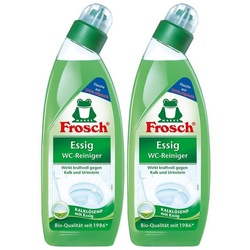 FROSCH 2x Frosch Essig WC-Reiniger 750 ml – Kalklösend mit Essig WC-Reiniger