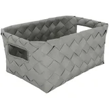 KLEINE WOLKE Aufbewahrungskorb Aspera 28 x 0 x 12 cm grau