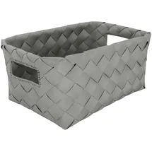 KLEINE WOLKE Aufbewahrungskorb Aspera 28 x 0 x 12 cm grau