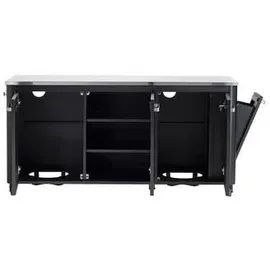 cozze Außentisch 210 x 67 x 90 cm schwarz 90528