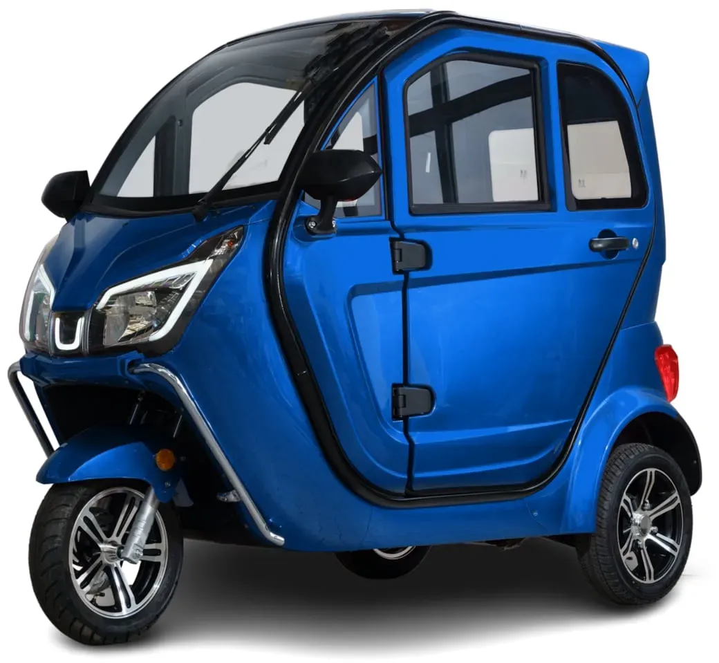 Stormborn Y8 Elektro-Kabinenroller – 3-Rad City-Car für 2 Personen mit bis zu 90 km Reichweite, Rückfahrkamera & Heizung