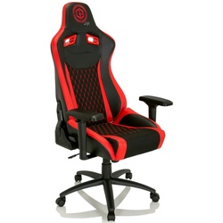 Gaming Stuhl / Bürostuhl GAMEBREAKER SX 04 Stoff / Kunstleder schwarz / rot  hjh OFFICE