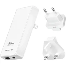 Swissten Swissten, World Travel Charger 65W GaN USB-C / USB-A weiß