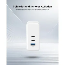 Xlayer Powercharger 140W mit 2x USB-C, Schnellladegerät I PD I GaN, schwarz