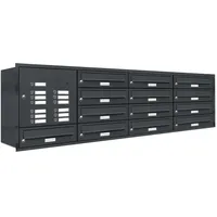 AL Briefkastensysteme 13er Premium Briefkasten Unterputz Anthrazit