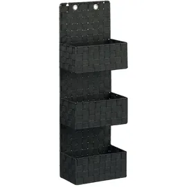 Relaxdays Hängeorganizer 75 x 25 x 15 cm 3-tlg. schwarz