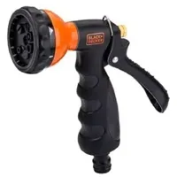 Black & Decker Gartenspritze Metall 7 Wasserstufen Schwarz/Orange
