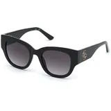 GUESS Damen Sonnenbrille, shiny black, 50