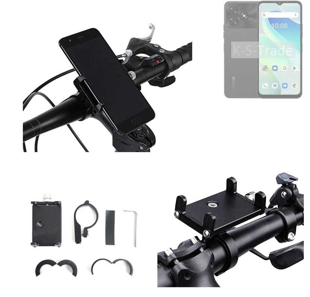K-S-Trade für UMIDIGI G5 Smartphone-Halterung, (Handyhalterung das Fahrrad Halter Lenkstange Fahrradhalterung) schwarz