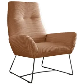KAWOLA Sessel BISA Cord 82 x 102 x 70 cm rost