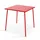 Oviala Gartentisch 70 x 70 x 72 cm Rot