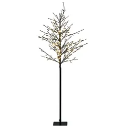 Outdoor Weihnachtsbeleuchtung LED schwarz Tannenbaum 150 cm IKOLA