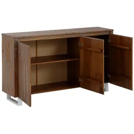 OTTO home Lagos 140 x 80 x 35 cm Braun / Weiß