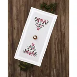 Permin Tischläufer Kreuzstich Stickpackung Vögel mit Herzen Stickbild gedruckt