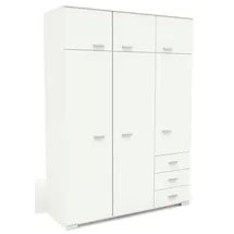Parisot Kinderkleiderschrank Galaxy 2 146 x 203 x 55 cm weiß