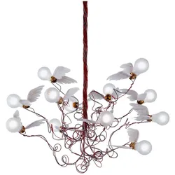 Ingo Maurer - Birdie LED Pendelleuchte Rot