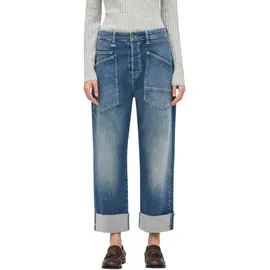 MAC Baggy Jeans in Blau mit Straight Leg-D36