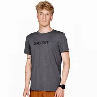 Saysky Herren Logo Pace T-Shirt grau