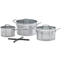 CHEF CUISINE Topf-Set 3-tlg. Ø 16 cm + Ø 20 cm + Ø 24 cm