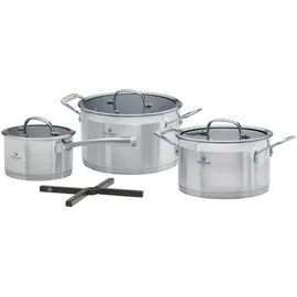 CHEF CUISINE Topf-Set 3-tlg. Ø 16 cm + Ø 20 cm + Ø 24 cm