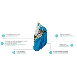 Bub-up Kids Regenschutz für Kinderfahrradsitz. der Ponchos ersetzt. Kindersitz Regenschutz.