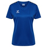 hummel Damen Hmlauthentic PL Jersey S/S Woman Shirt, True Blue, L
