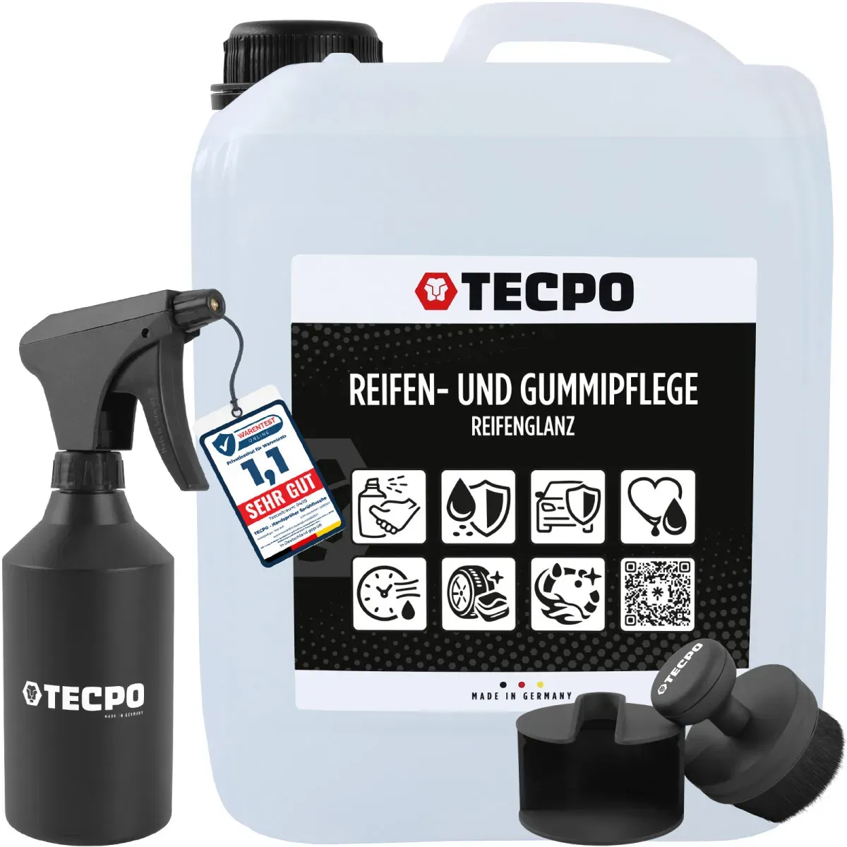 TECPO Reifenglanz und Gummipflege Reifen Pflege 5L + HDPE...