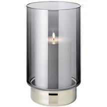 Edzard Windlicht Isla Dunkles Kristallglas Transparent