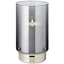 Edzard Windlicht Isla Dunkles Kristallglas Transparent