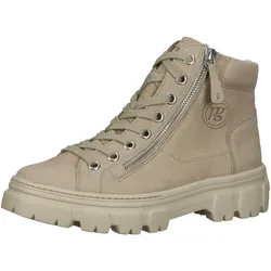 Ankleboots PAUL GREEN "Paul Green Sneaker Nubukleder", Damen, Gr. 40, beige, Nubukleder, casual, Schuhe