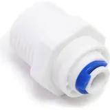 Wiltec Jaco-Adapter 6,5 mm 1/4" Schlauch & 20 mm 1/2" AG, 25 x 25 x 35 mm, PP Schlauchverbinder für Wasserfilter, Osmoseanlage, Umkehrosmose