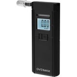 OVERMAX AD-05 Alkomat Professional, Elektrochemischer Sensor, Kalibrierung, Reaktionszeit 5s, Bereich 0,00 ‰ bis 2,00 ‰, 3 Mundstücke inklusive, Stromversorgung mit 2X AAA Batterien