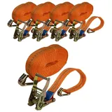 Baumarktplus 5x Profi Ratschen Spanngurt Spanngurte Zurrgurt 2-tlg 6m 2t 2to 2000kg TÜV/GS...