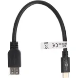 AccuCell USB-C auf USB-A 0,2 m Schwarz