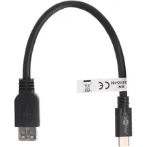 AccuCell USB-C auf USB-A 0,2 m Schwarz