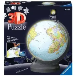Ravensburger Puzzle - 3D Puzzles - Globus mit Licht