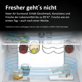 Haier HFR7720DWMP 70 Serie 7 French Door (477 l, 2006 mm hoch, Edelstahl)