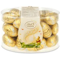 Lindt Schokolade LINDOR Eier Weiß | 450 g | LINDOR Eier Weiß mit zartschmelzender Füllung | Oster Schokolade | Schokoladengeschenk | Ostereier | Schokoeier