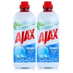 AJAX Ajax Allzweckreiniger Reine Frische 1 Liter – Bodenreiniger (2er Pack) Allzweckreiniger