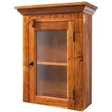 Massivmoebel24 Hängevitrine Oxford 52 x 24 x 69 cm Braun