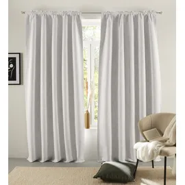 LeGer Home by Lena Gercke Verdunkelungsvorhang "Marusha" Gr. 4, creme, B:135cm H:245cm, Polyester, Polyester, LEGER HOME BY LENA GERCKE, Gardinen, Verdunkelnder Vorhang, blickdicht, Leinenoptik, robuste Haptik, Thermo