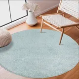 Carpet City Teppich »Friseé-Teppich FANCY900«, rund, 12 mm Höhe, Kurzflor, Einfarbig, 3D-Optik, Streifen Look